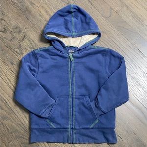 L.L. Bean Soft Fleece Pile Lined Hoody Sweatshirt